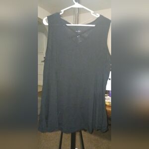 Just Be Womens Black Sleeveless Tank Top 2x. A-46